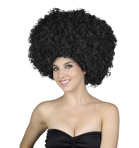 Peluca de Super Afro Negra...