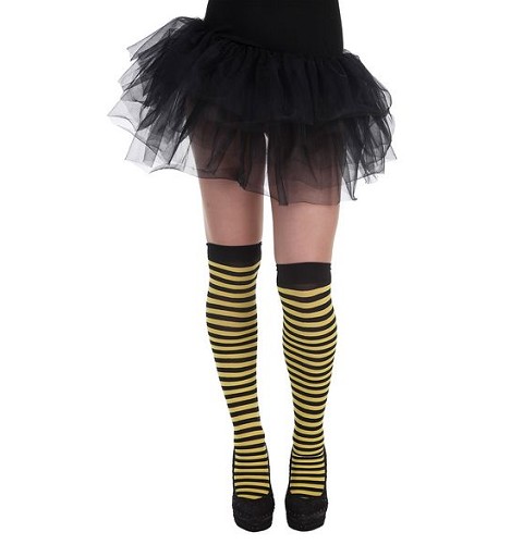 Medias Rayas Negro-Amarillo