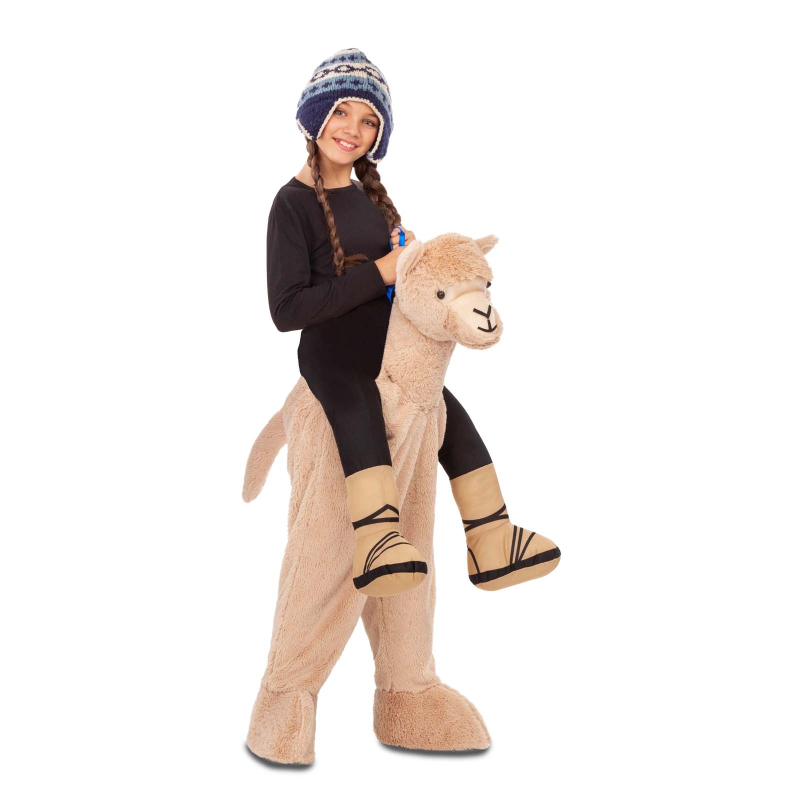 Complejo Tender emergencia Disfraz a Hombros Alpaca para Niños