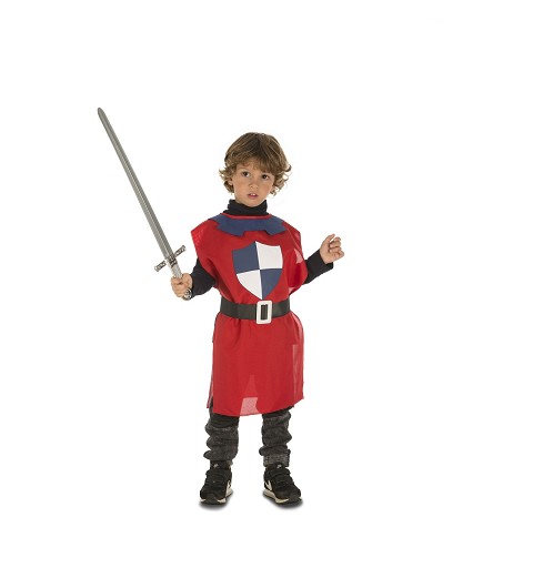 Peto Medieval Rojo para Niños