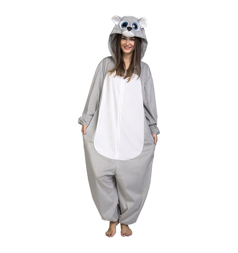 Disfraz Pijama de Oso Gris para Niños y