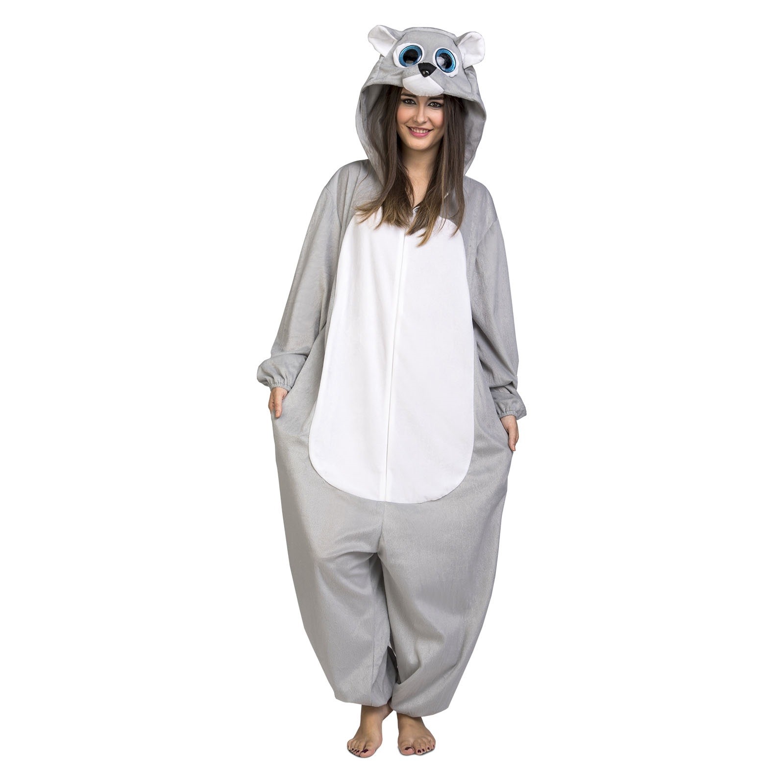 Disfraz Pijama de Oso Gris para Niños Niñas