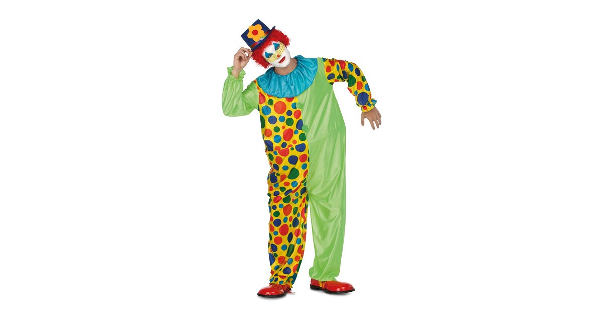 Widmann 48148 48148 - Disfraz de payaso, poncho, talla única, carnaval, fiesta temática, unisex, para adultos, multicolor, talla única Widmann 48148 48148 - Disfraz de payaso, poncho, talla única, carnaval, fiesta temática, unisex, para adultos, multicolor, talla única