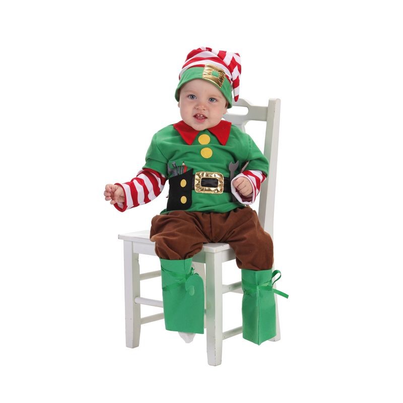 Disfraz de Elfo con Cinturón Gorro Bebé -