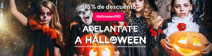 Adelántate al Halloween con un 15% DTO